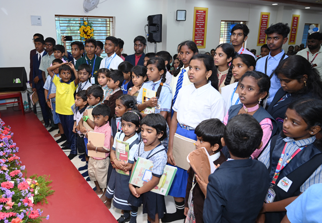 50 students in Bangalore were given free education scholarships in honour of Bro Andrew Richard's 60th birthday for courses ranging from first grade to third-year degrees. The Grace Ministry organisation now provides free education to about 110 students.